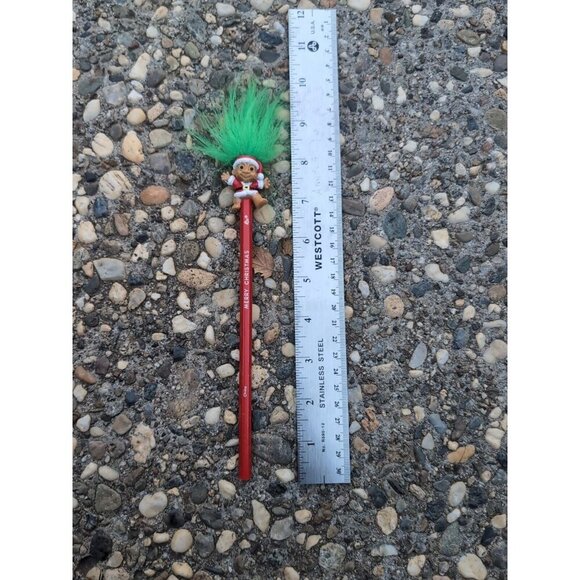 Vintage Retro Russ Red Father Merry Christmas Troll Santa Pencil Unused Russ - Picture 10 of 10
